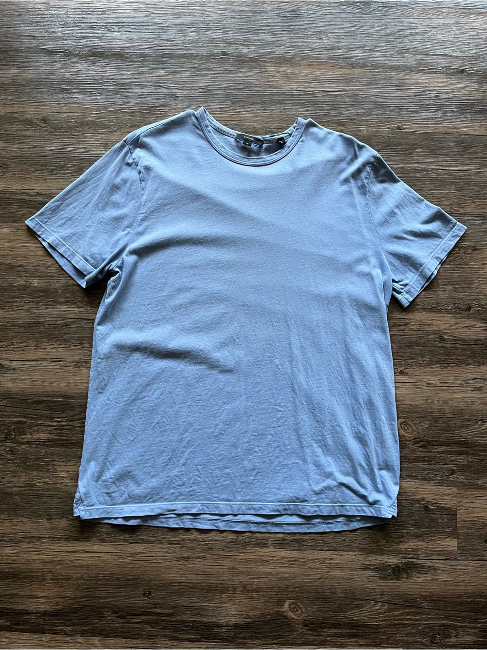 Vince Light Blue Crewneck Short Sleeve T Shirt